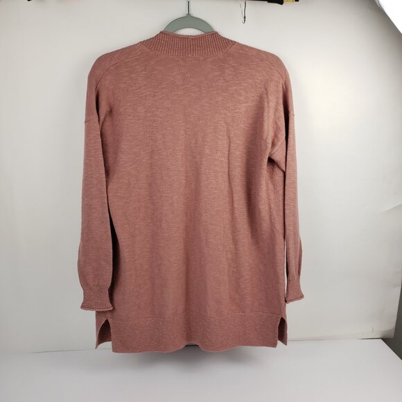 Madewell XXS Dusty Rose Pink Cardigan Sweater Pockets Cotton Blend Women - Picture 2 of 13